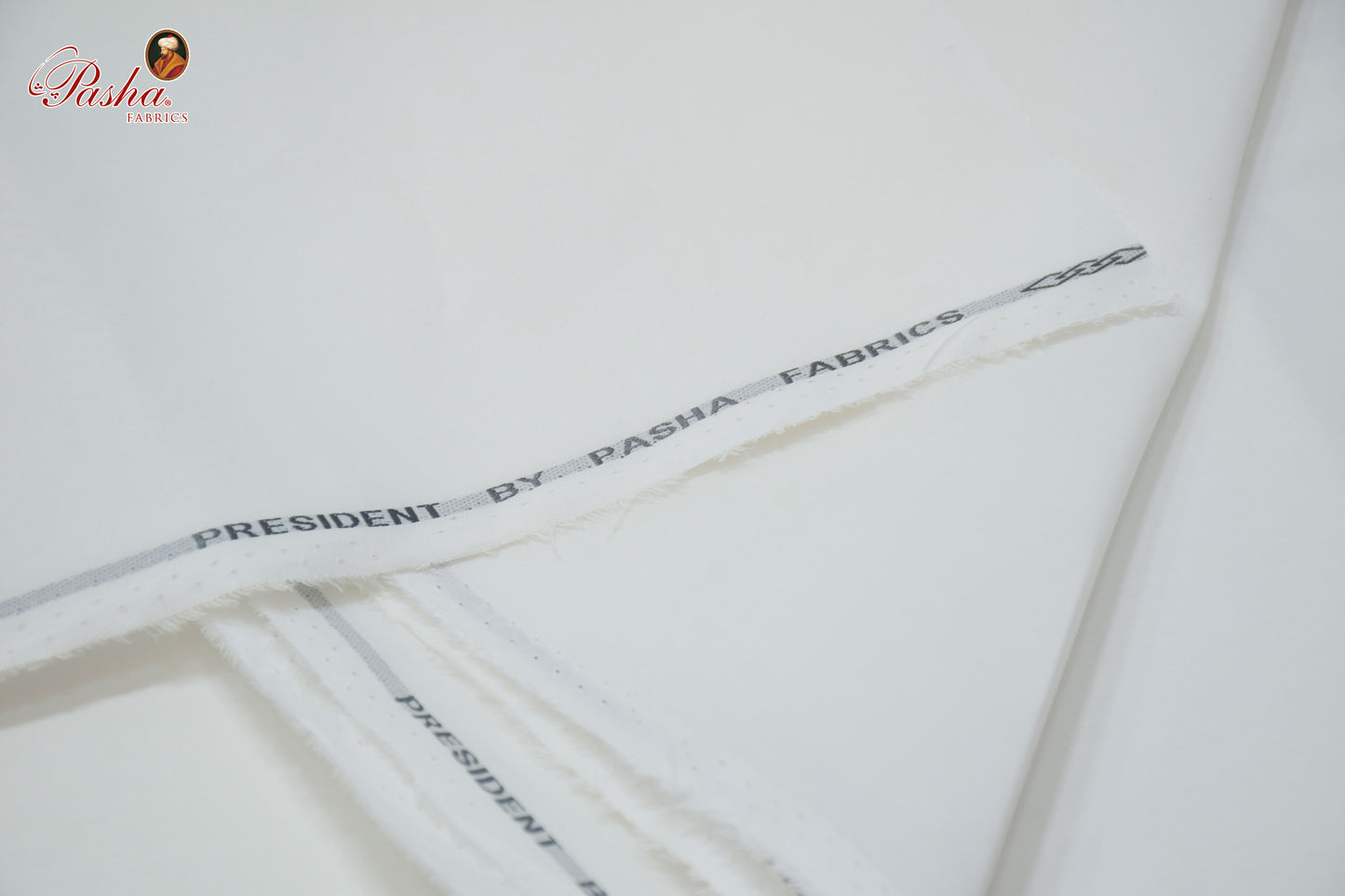 Pasha President cotton unstitched suit for men I off white