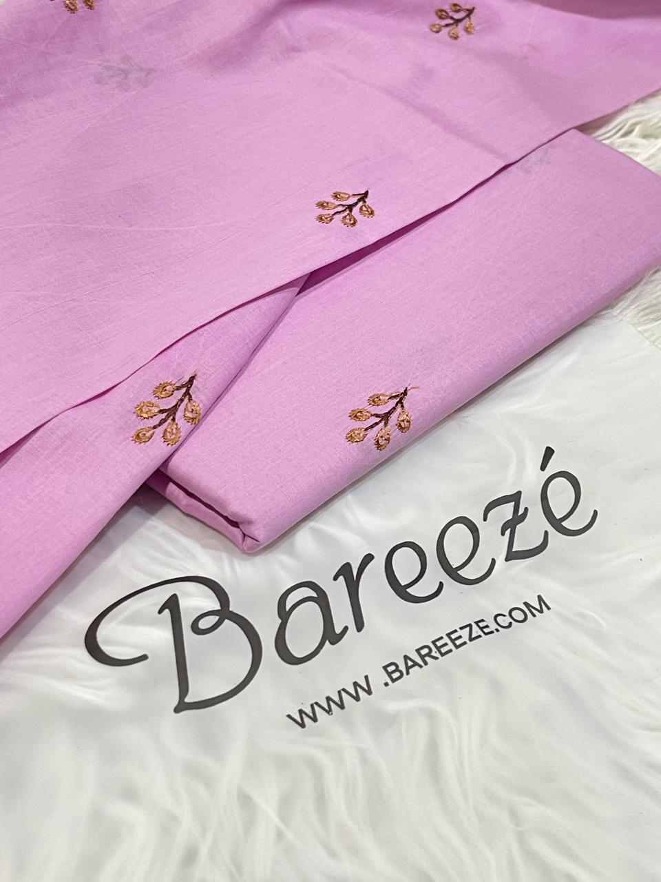BAREEZE 2 PC ALLOVER EMBROIDERY LAWN.