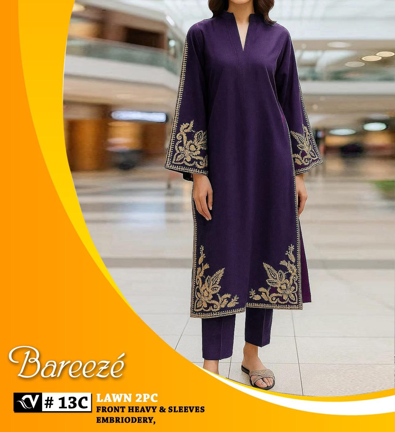 AMR - Bareeze Lawn Embroidery 2Pc