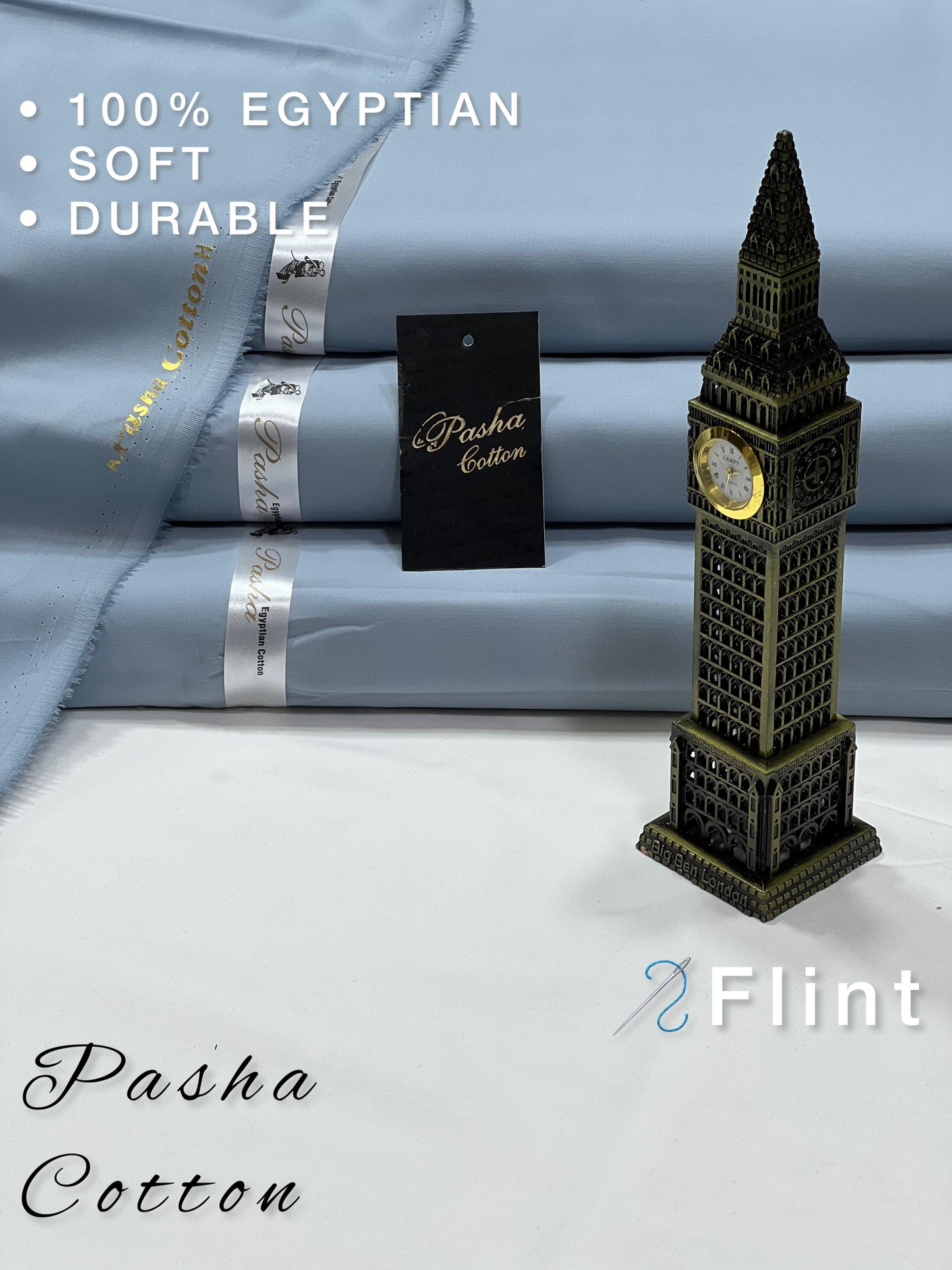 Pasha Luxury Quality soft cotton Unstitched fabric for men I flint