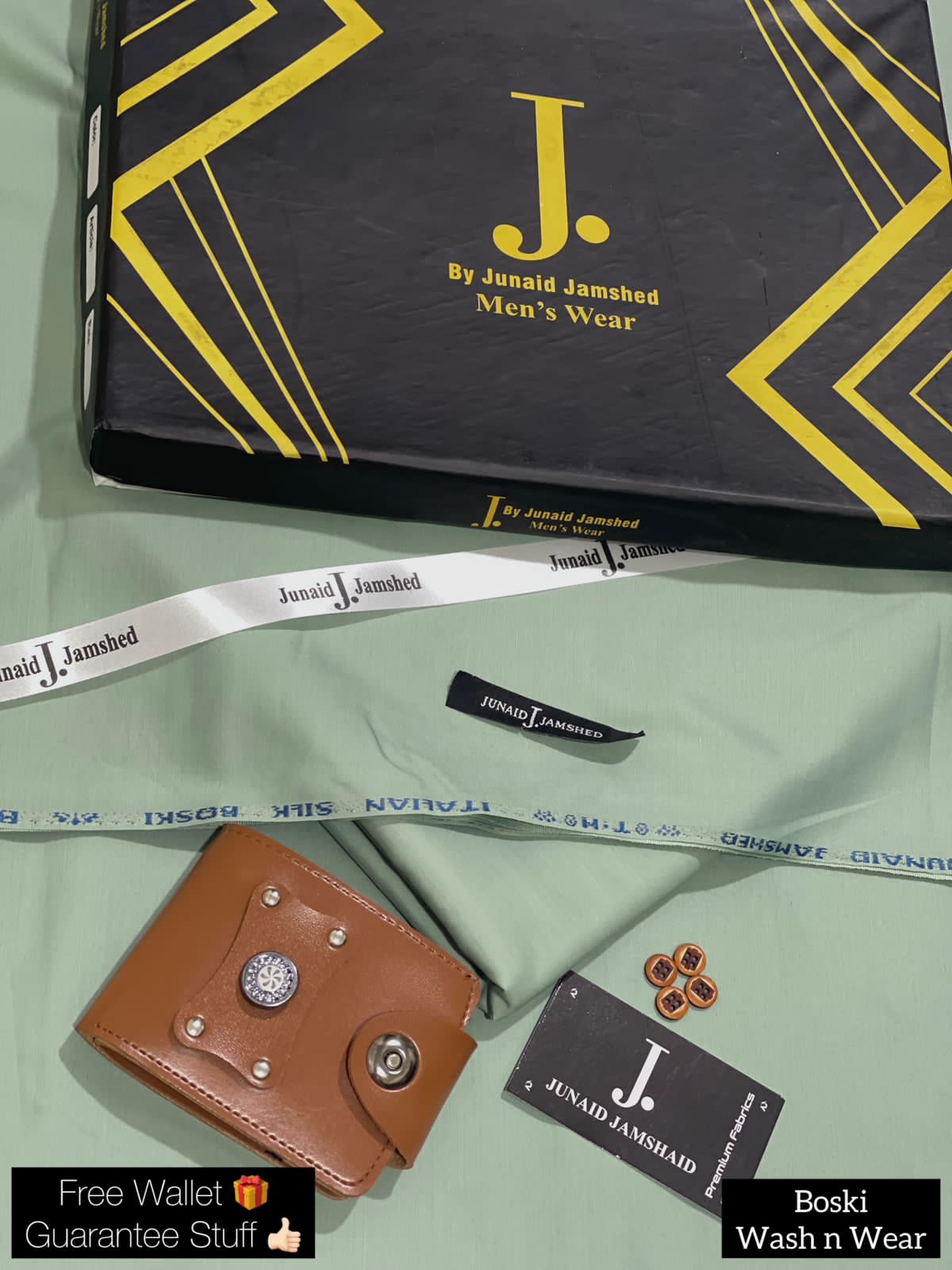 J.WASH N WEAR BOSKI SUIT| LIGHT PISTA (FREE WALLET)