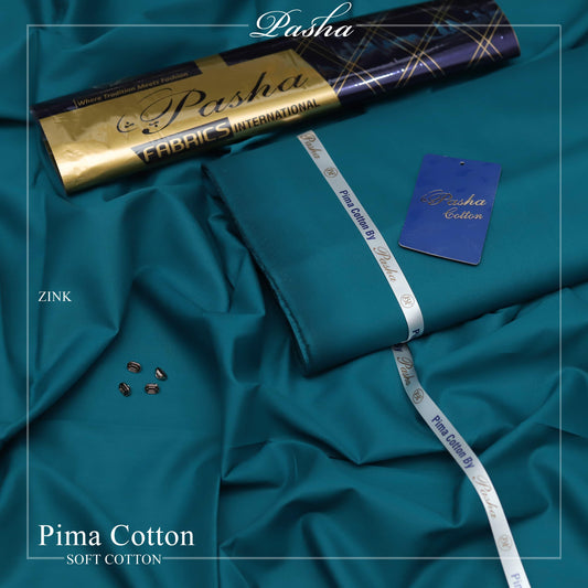 Pasha PIMA Quality soft cotton Unstitched fabric for men I zink