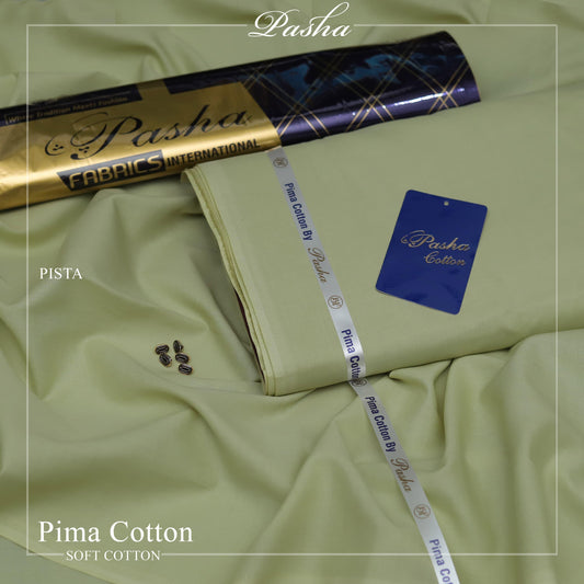 Pasha PIMA Quality soft cotton Unstitched fabric for men I PISTA
