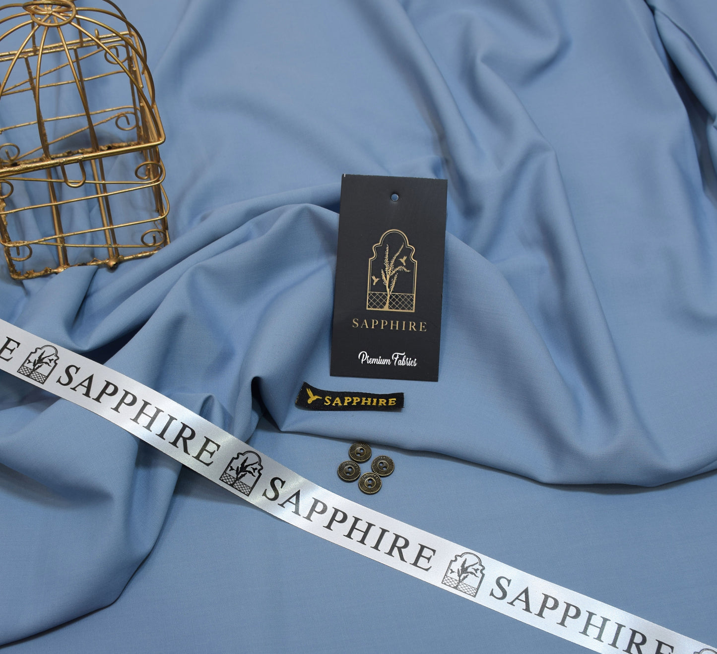 Sapphire Gold Mens premium Wash & Wear Aunstitched fabric for men| silver gray