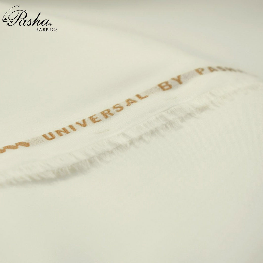 UNIVERSAL - L.A FINISH BY PASHA FABRICS PREMIUM 100% pure soft cotton|off white