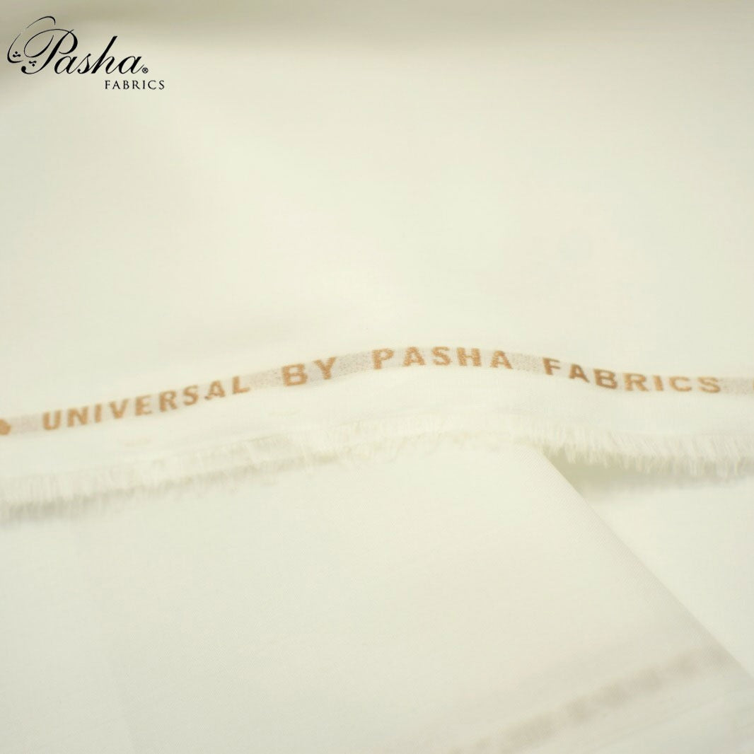 UNIVERSAL - L.A FINISH BY PASHA FABRICS PREMIUM 100% pure soft cotton|off white