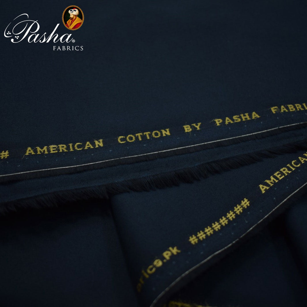 PASHA FABRICS AMERICAN 100% SUPER FINE COTON| navy blue