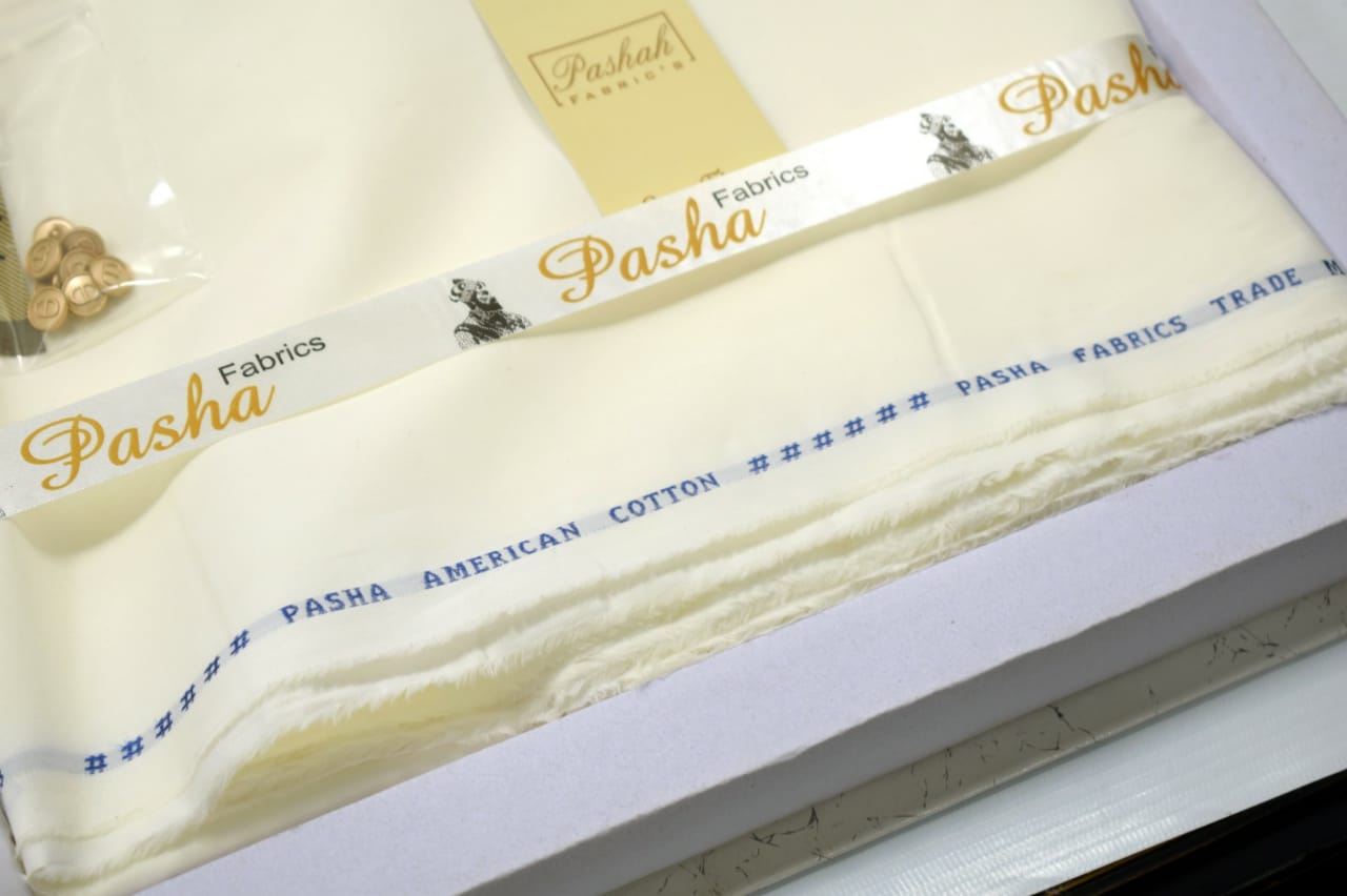 PASHA FABRICS AMERICAN 100% SUPER FINE COTON| OFF WHITE