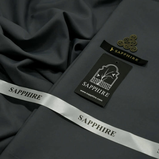 Sapphire Gold Mens premium Wash & Wear Aunstitched fabric for men|grey blue