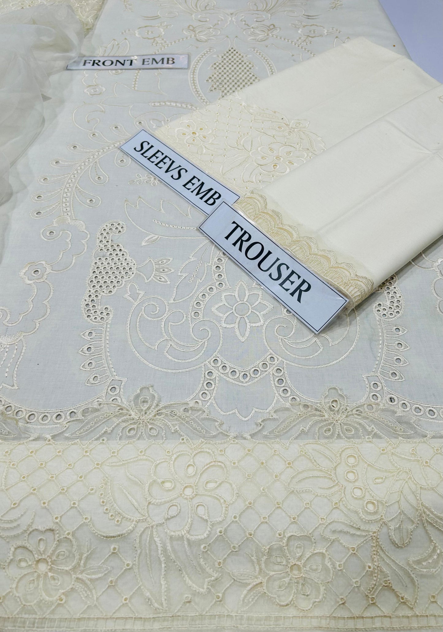 3 pc luxury lawn embroidery by MARIA B |CODE 003