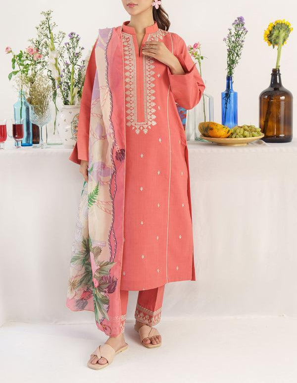 HANA 3 PC EMROIDERY LAWN HIT CODE|