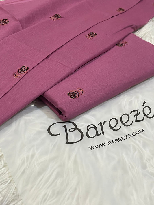 BAREEZE 2 PC ALLOVER EMBROIDERY LAWN.