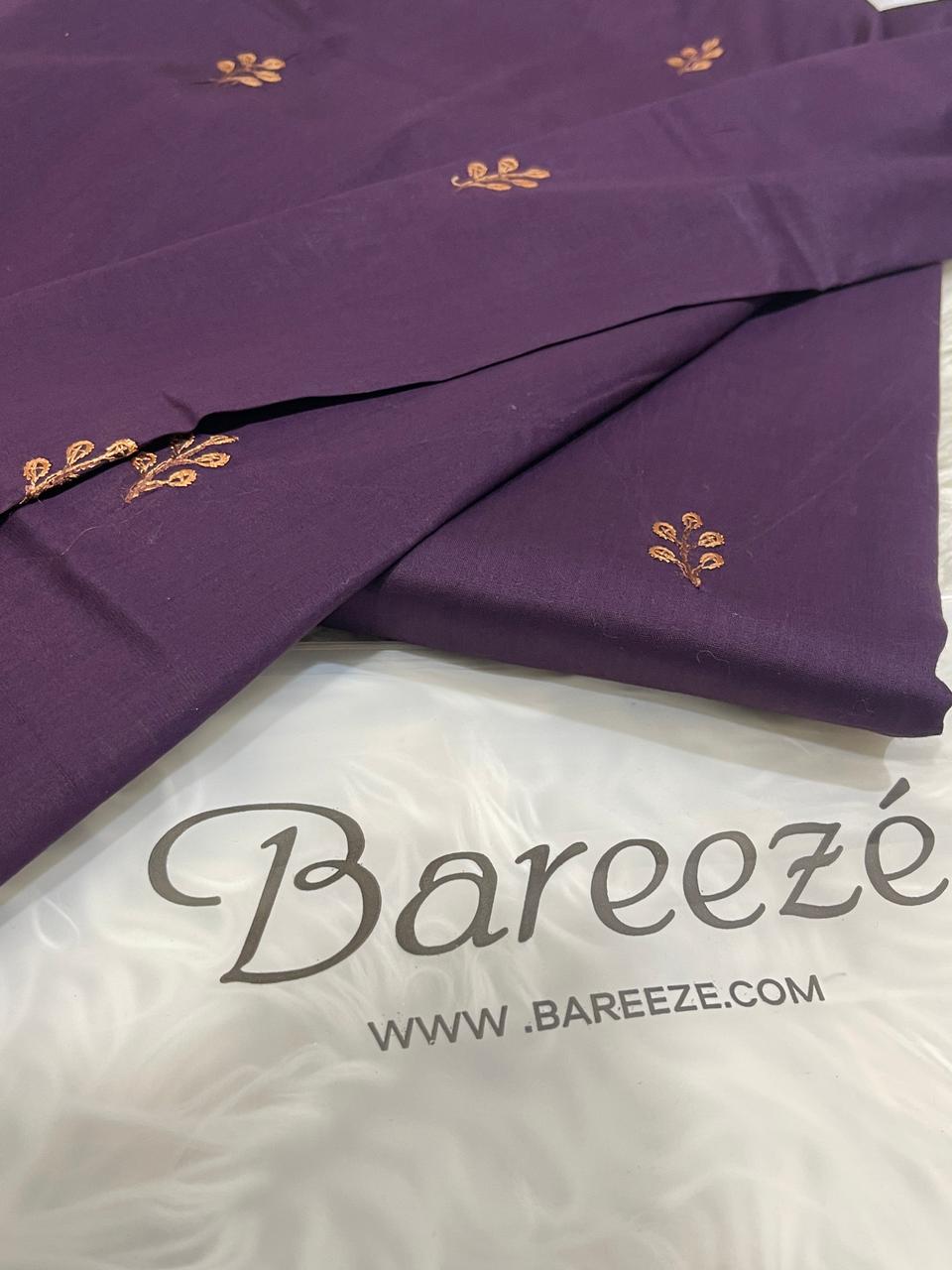 BAREEZE 2 PC ALLOVER EMBROIDERY LAWN.