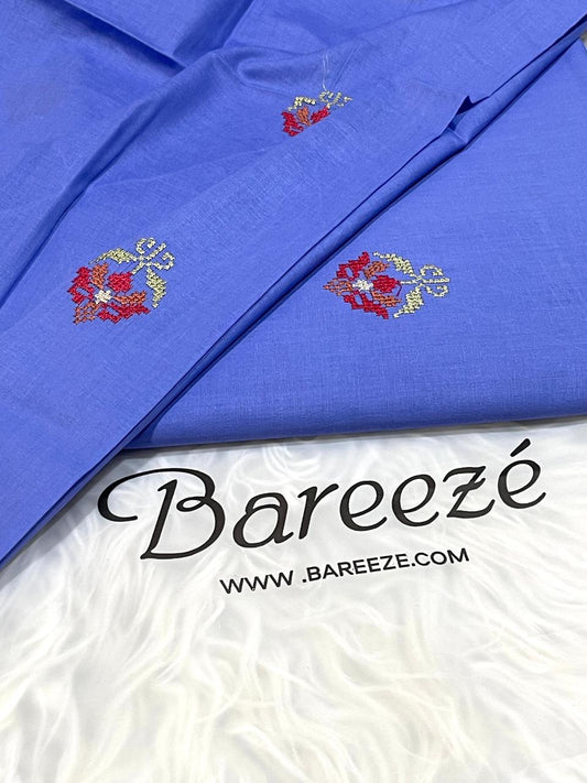BAREEZE 2 PC ALLOVER EMBROIDERY LAWN.