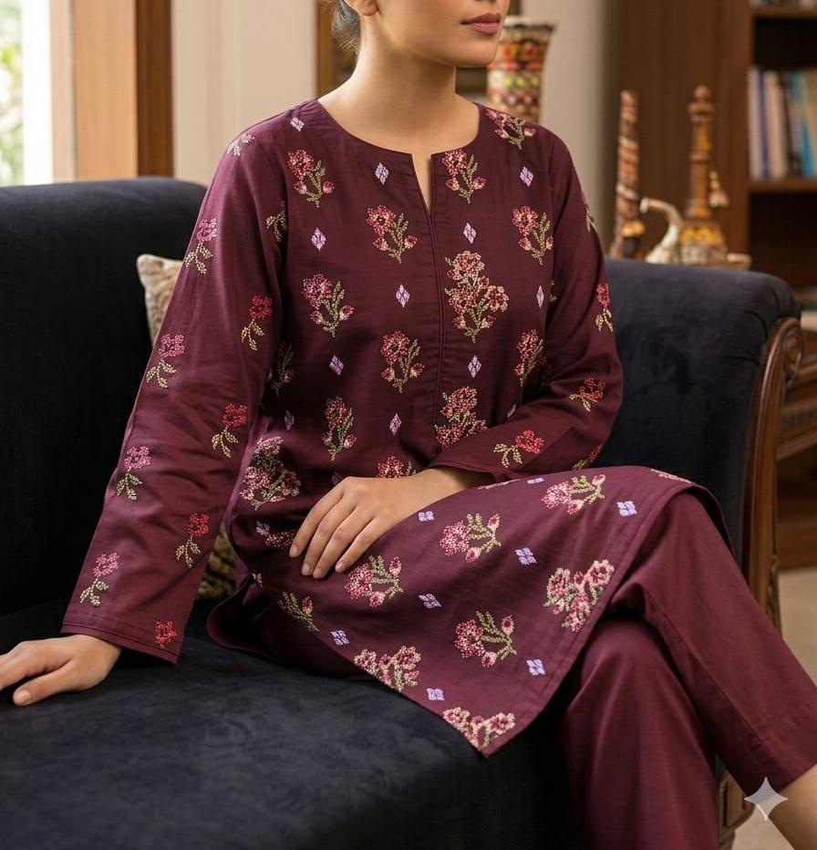 BAREEZE LAWN EMBROIDERY 2PC SUIT |