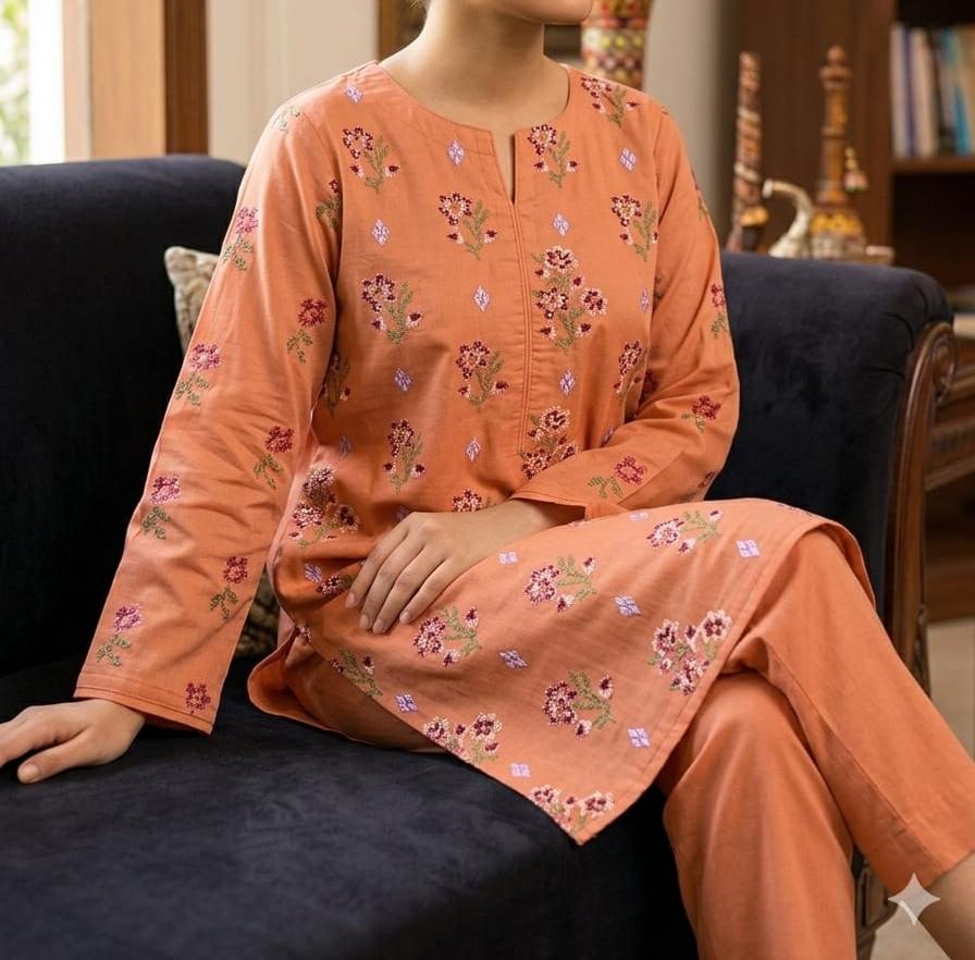 BAREEZE LAWN EMBROIDERY 2PC SUIT |