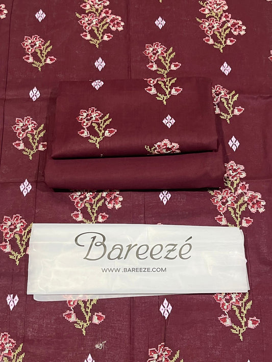 BAREEZE LAWN EMBROIDERY 2PC SUIT |