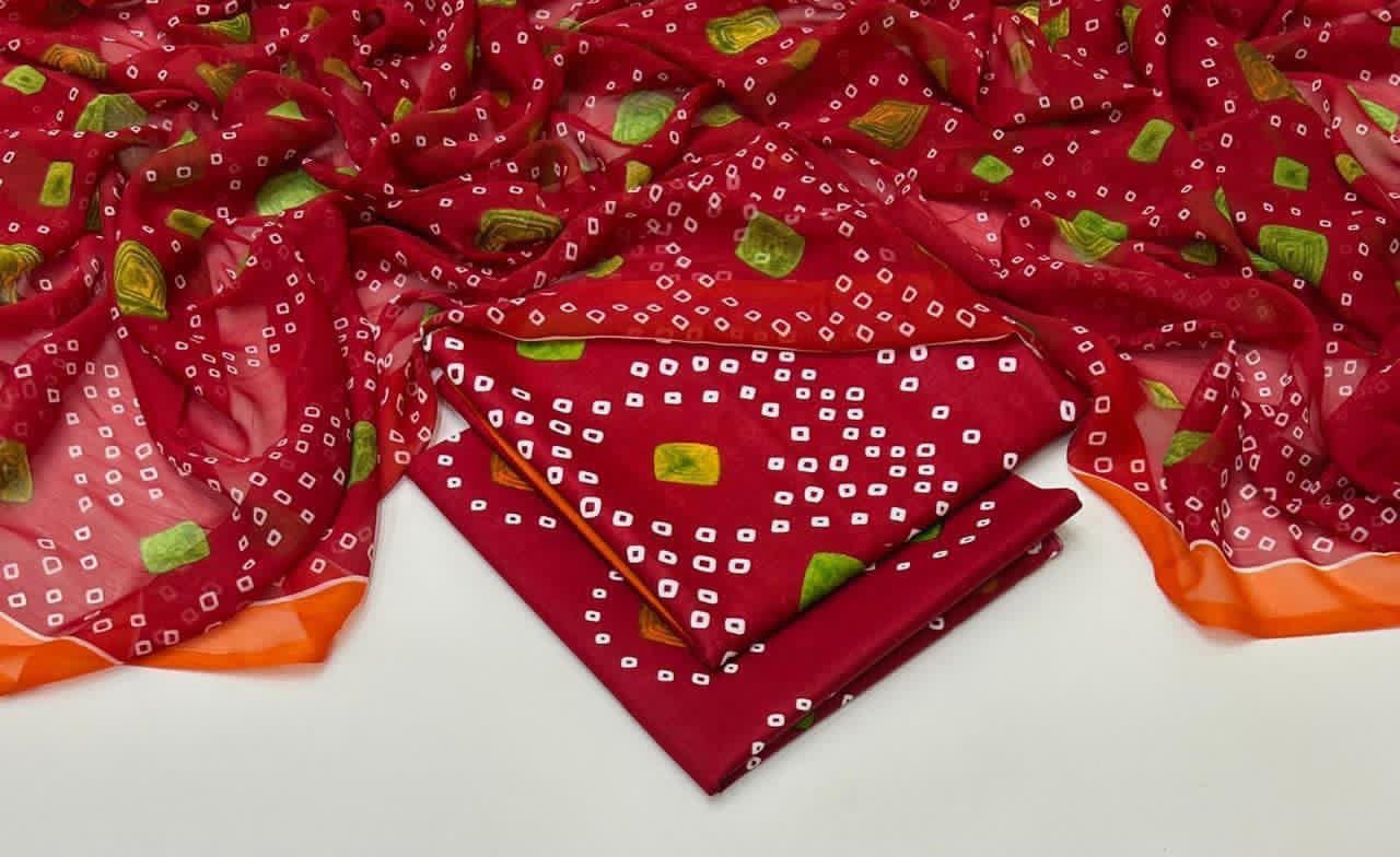Lawn 3PC with shafoon Dupatta