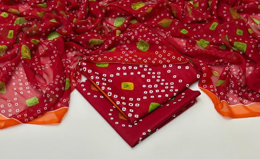 Lawn 3PC with shafoon Dupatta
