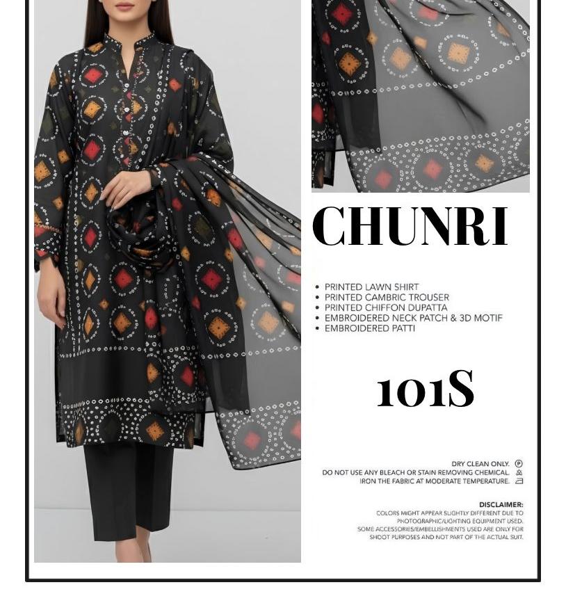 Lawn 3PC with shafoon Dupatta