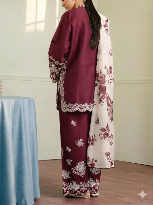 COCO 3 PC EMROIDERY LAWN HIT CODE|1322