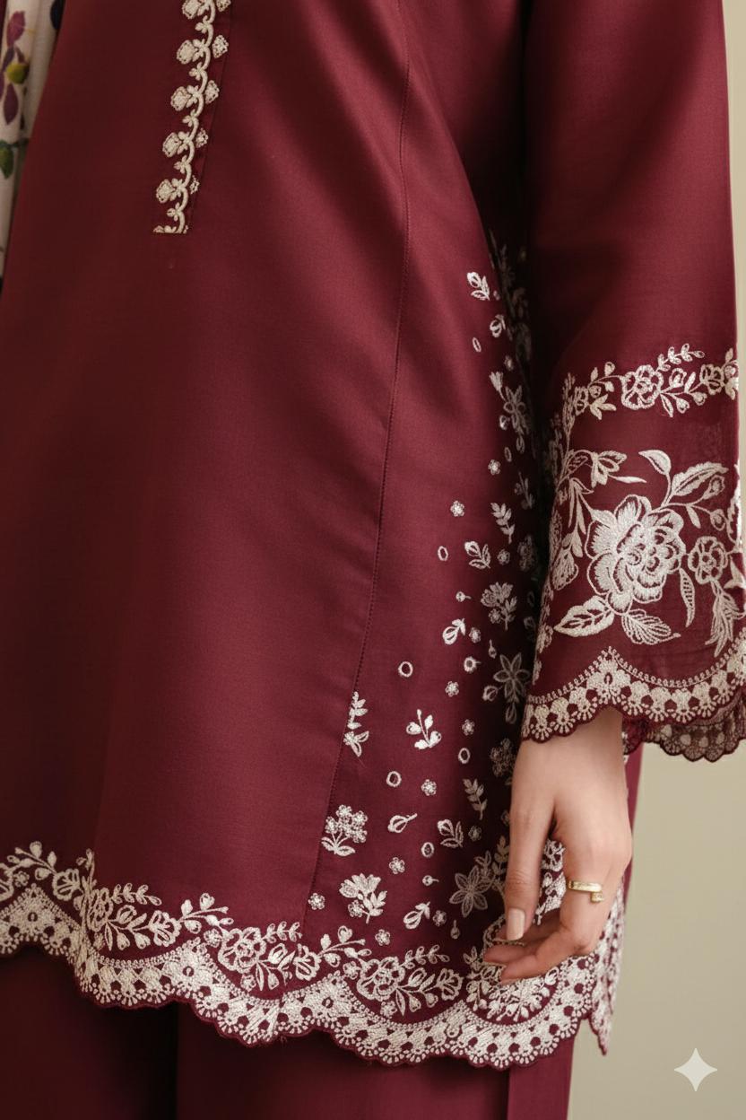 COCO 3 PC EMROIDERY LAWN HIT CODE|1322