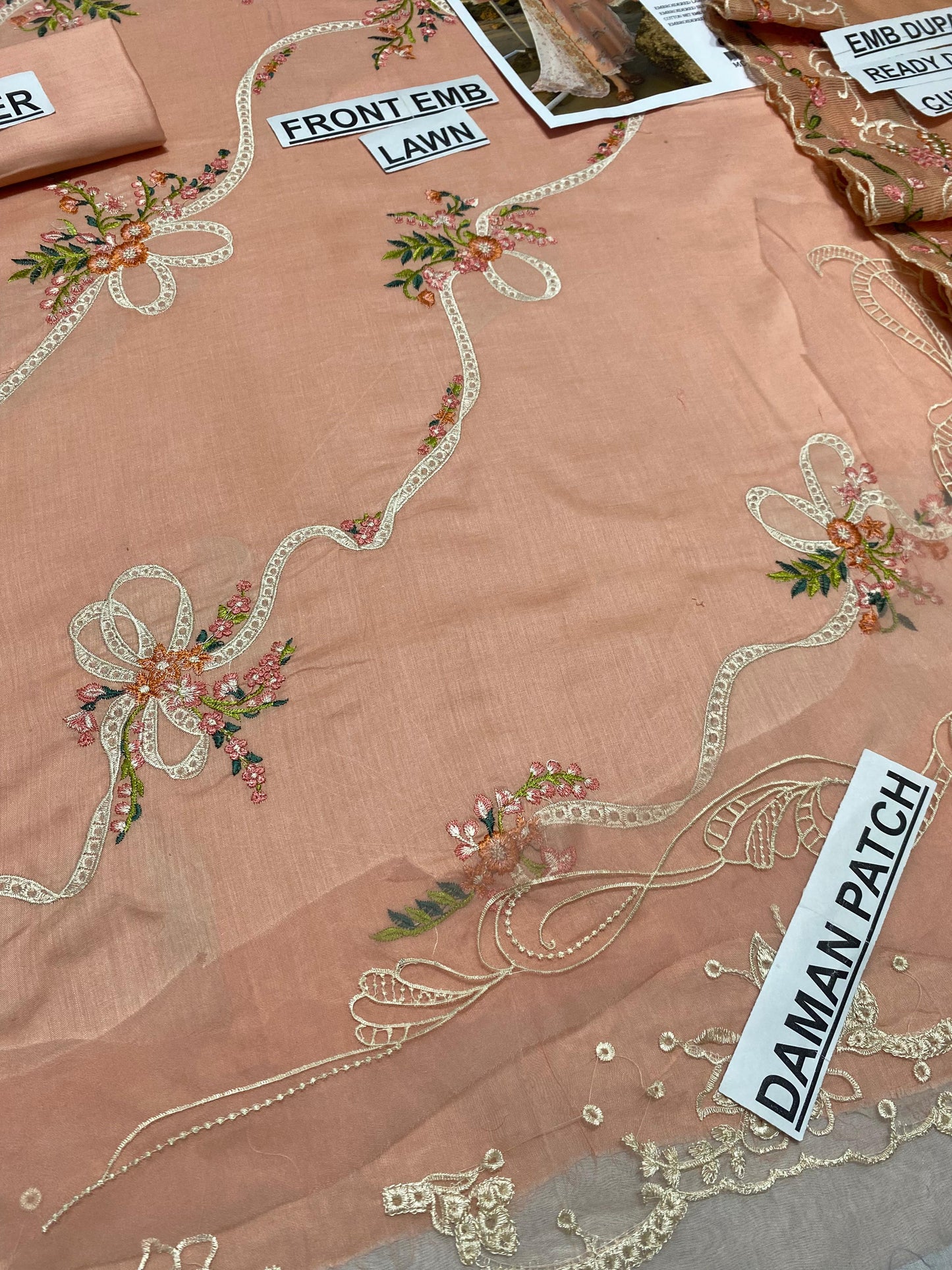 3 pc luxury lawn embroidery suit by Crimson hit code.1100