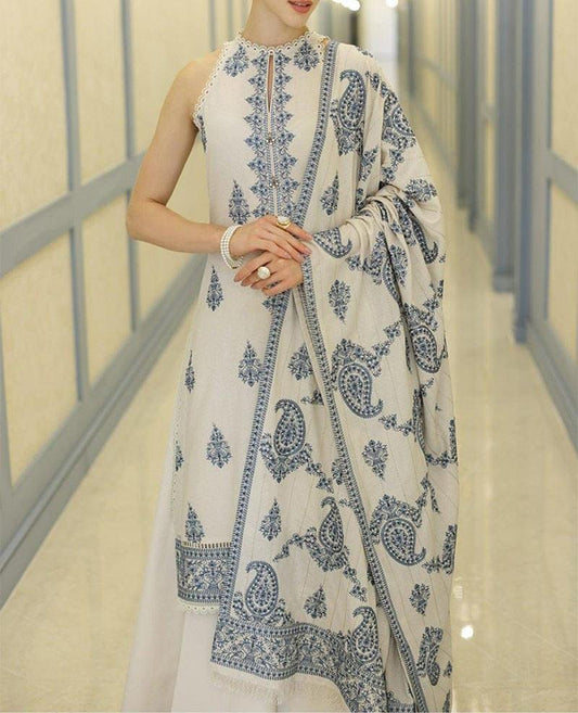 BAREEZE 3 PC EMROIDERY LAWN HIT CODE|1201