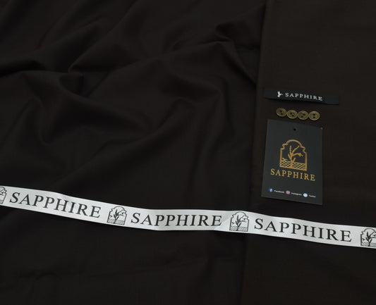 Sapphire Gold Mens premium Wash & Wear Aunstitched fabric for men|choco brown