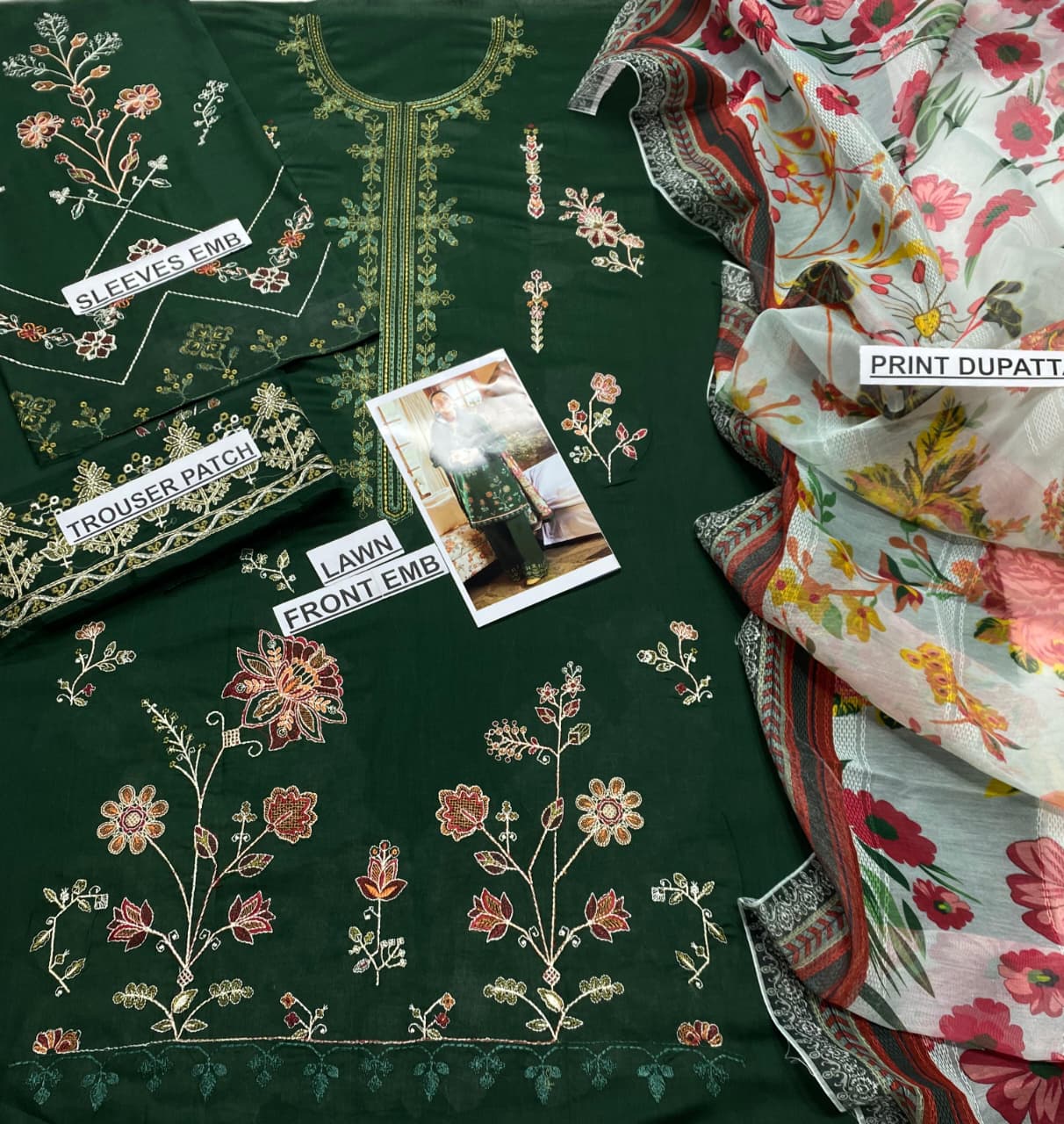 Sapphire 3 PC EMROIDERY LAWN HIT CODE|1137