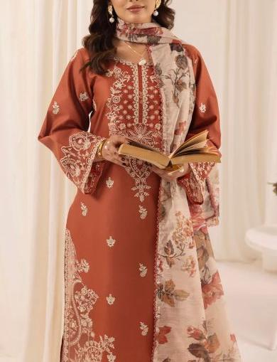 MOHAGNI 3 PC EMROIDERY LAWN HIT CODE|1212