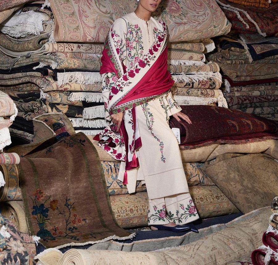 HUSAIN REHAR 3 PC EMROIDERY LAWN HIT CODE|1113