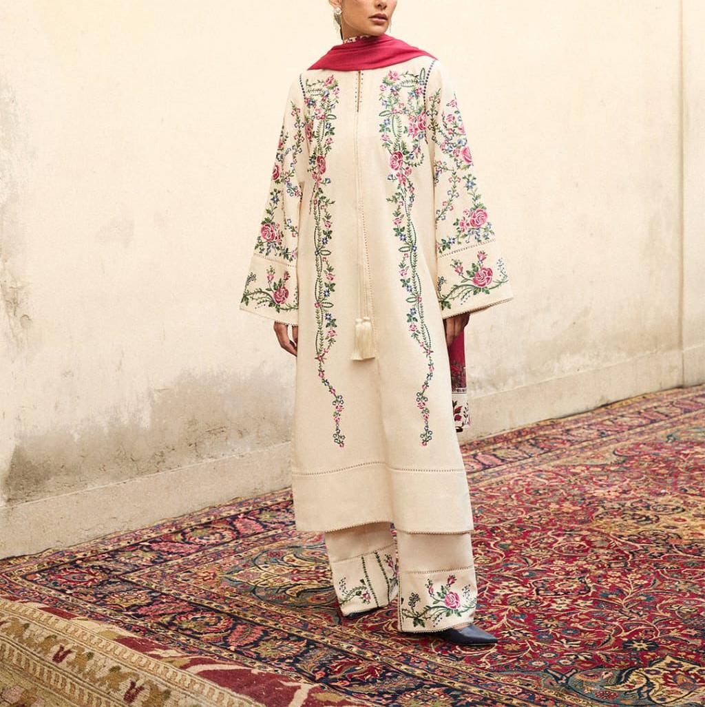 HUSAIN REHAR 3 PC EMROIDERY LAWN HIT CODE|1113