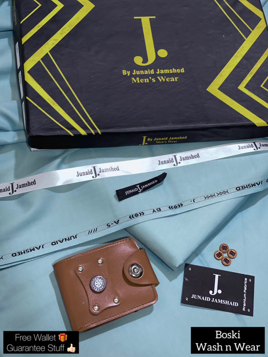 J.WASH N WEAR BOSKI SUIT| SEAGREEN  (FREE WALLET)