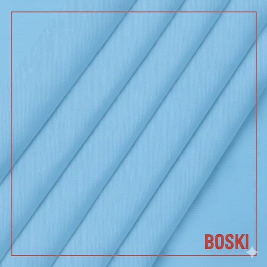 amr&co boski wash n wear fabric for men|sea sky blue
