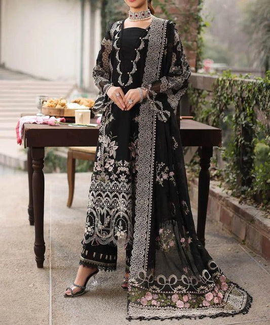 KAHF 3 PC EMROIDERY LAWN HIT CODE|1003