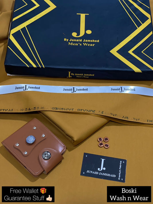 J.WASH N WEAR BOSKI SUIT| MUSTARD  (FREE WALLET)