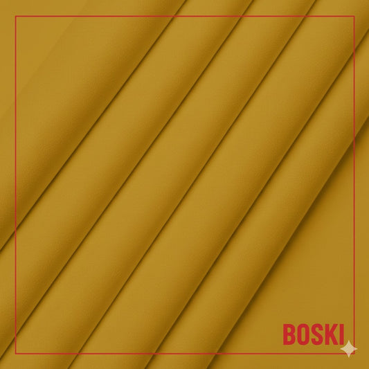 amr&co boski wash n wear fabric for men| mustard