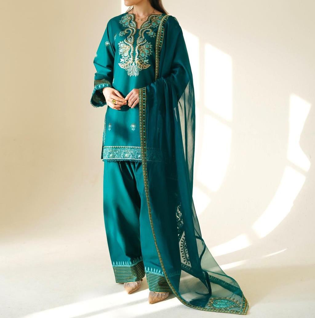 CROSS STICH 3 PC EMROIDERY LAWN HIT CODE|1131