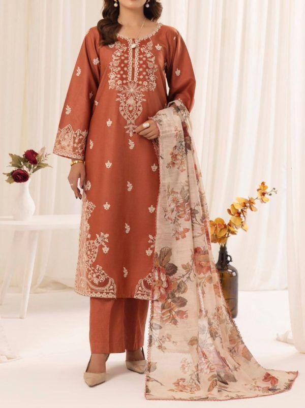MOHAGNI 3 PC EMROIDERY LAWN HIT CODE|1212