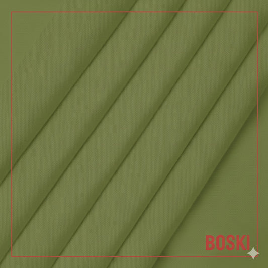 amr&co boski wash n wear fabric for men|olive green