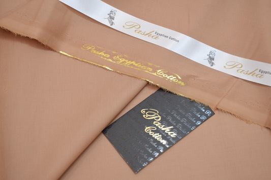 Pasha Luxury Quality soft cotton Unstitched fabric for men I cafe au lait