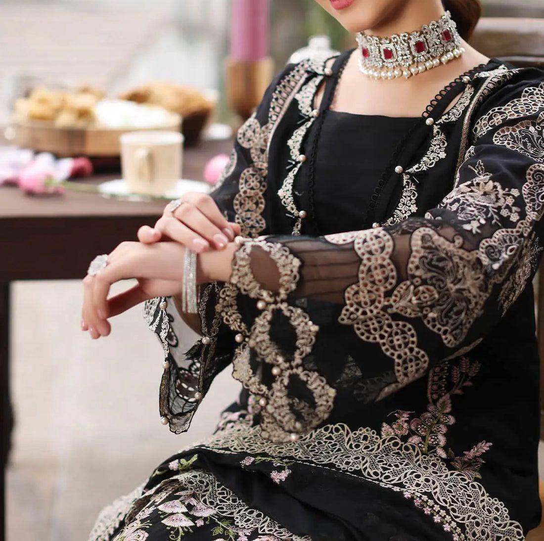 KAHF 3 PC EMROIDERY LAWN HIT CODE|1003