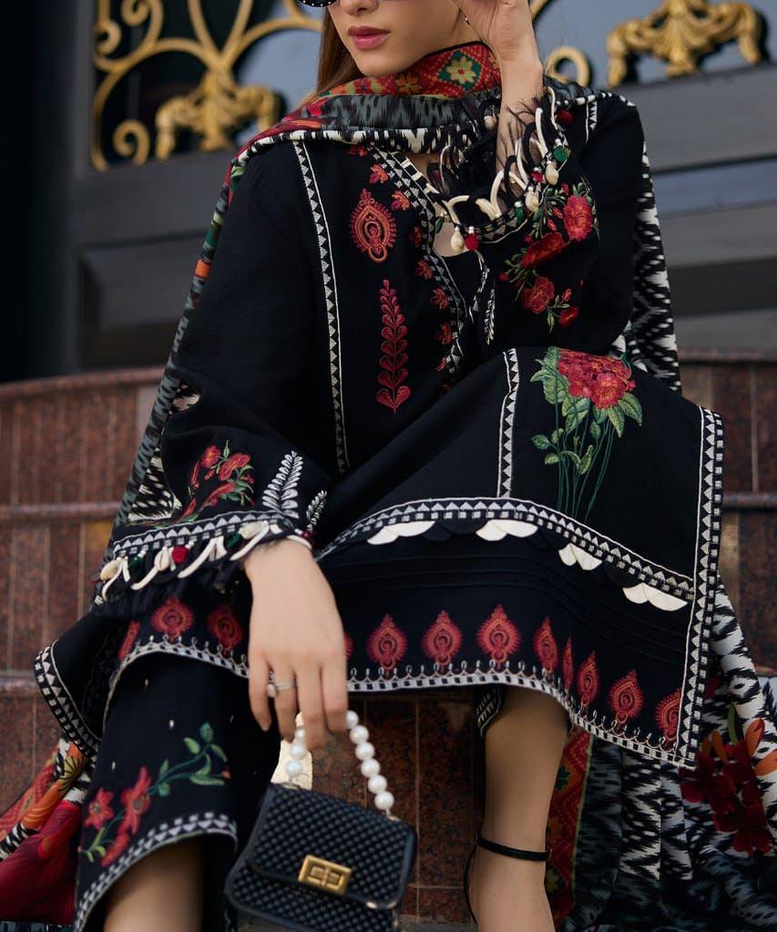 CHARIZMA  3 PC EMROIDERY LAWN HIT CODE|1114